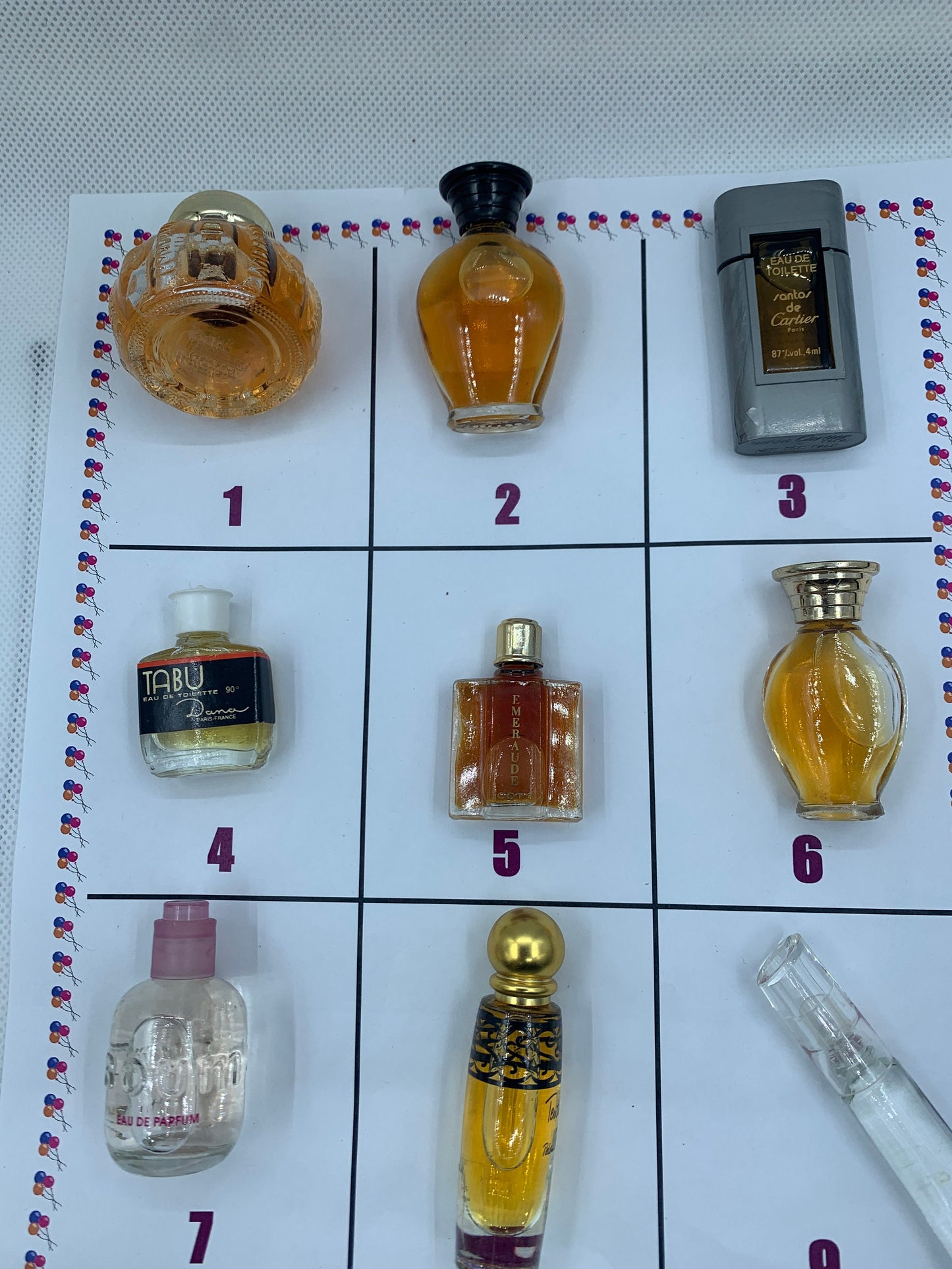 Cartier Kenzo Tabu Fmeraude Miniatures EDT EDP 5ml - 7ml