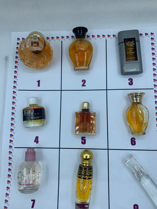 Cartier Kenzo Tabu Fmeraude Miniatures EDT EDP 5ml - 7ml
