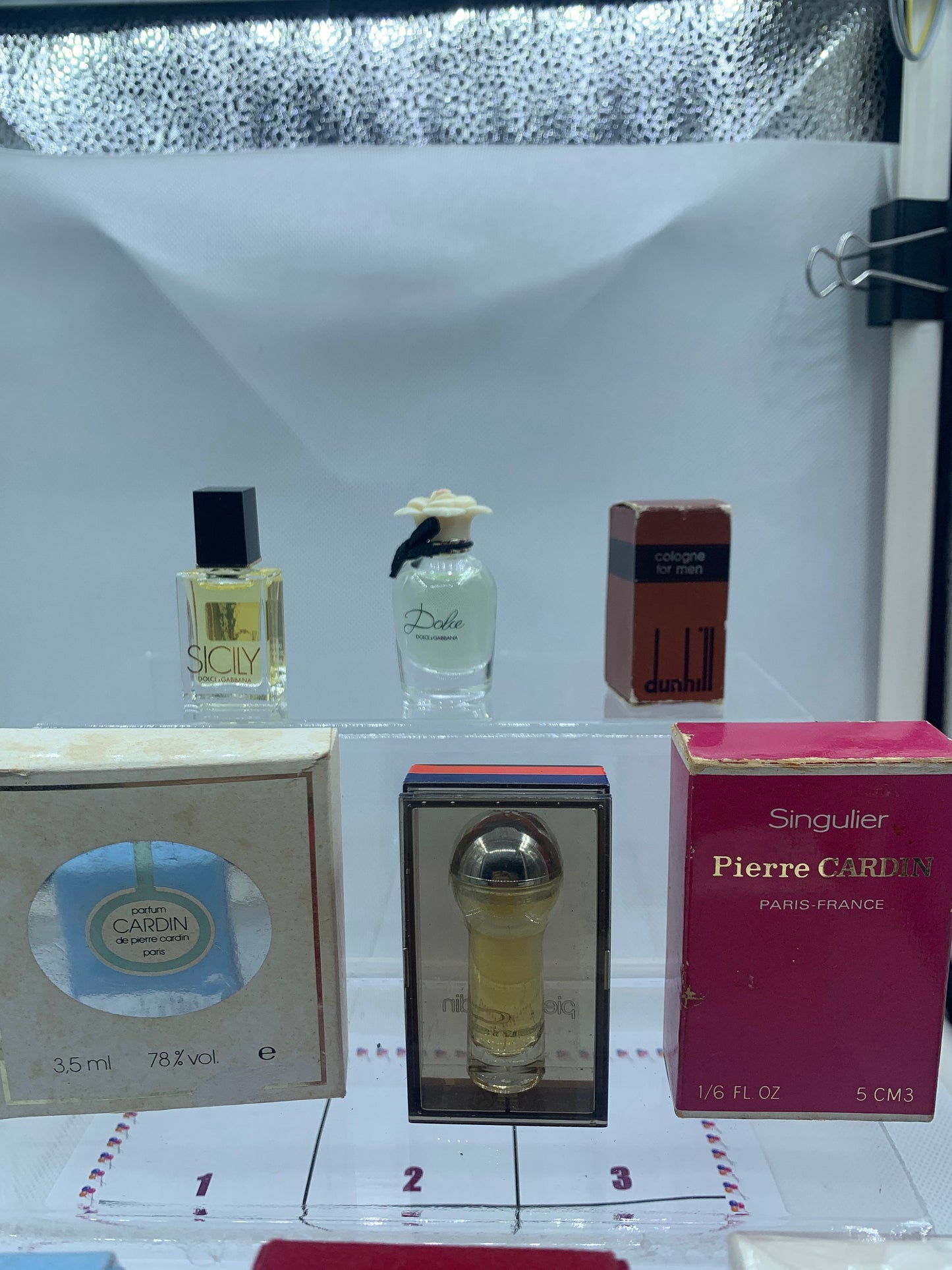 D & G 淡藍色微型 Caron Dunhill Dolle 皮爾卡丹淡香水 5ml
