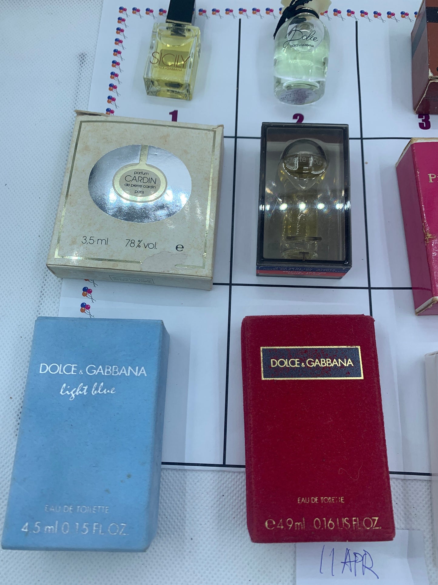 D & G 淡藍色微型 Caron Dunhill Dolle 皮爾卡丹淡香水 5ml
