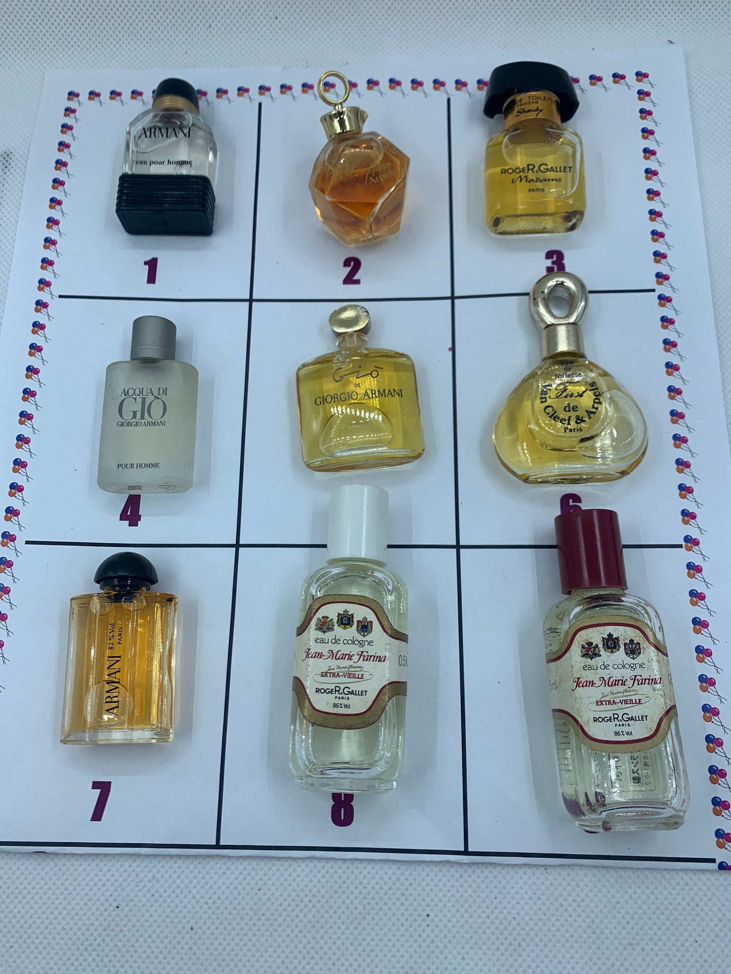 ARMANI Giorgio Armani Van Cleef Arpels Roger Gallet EDT EDP 5ml