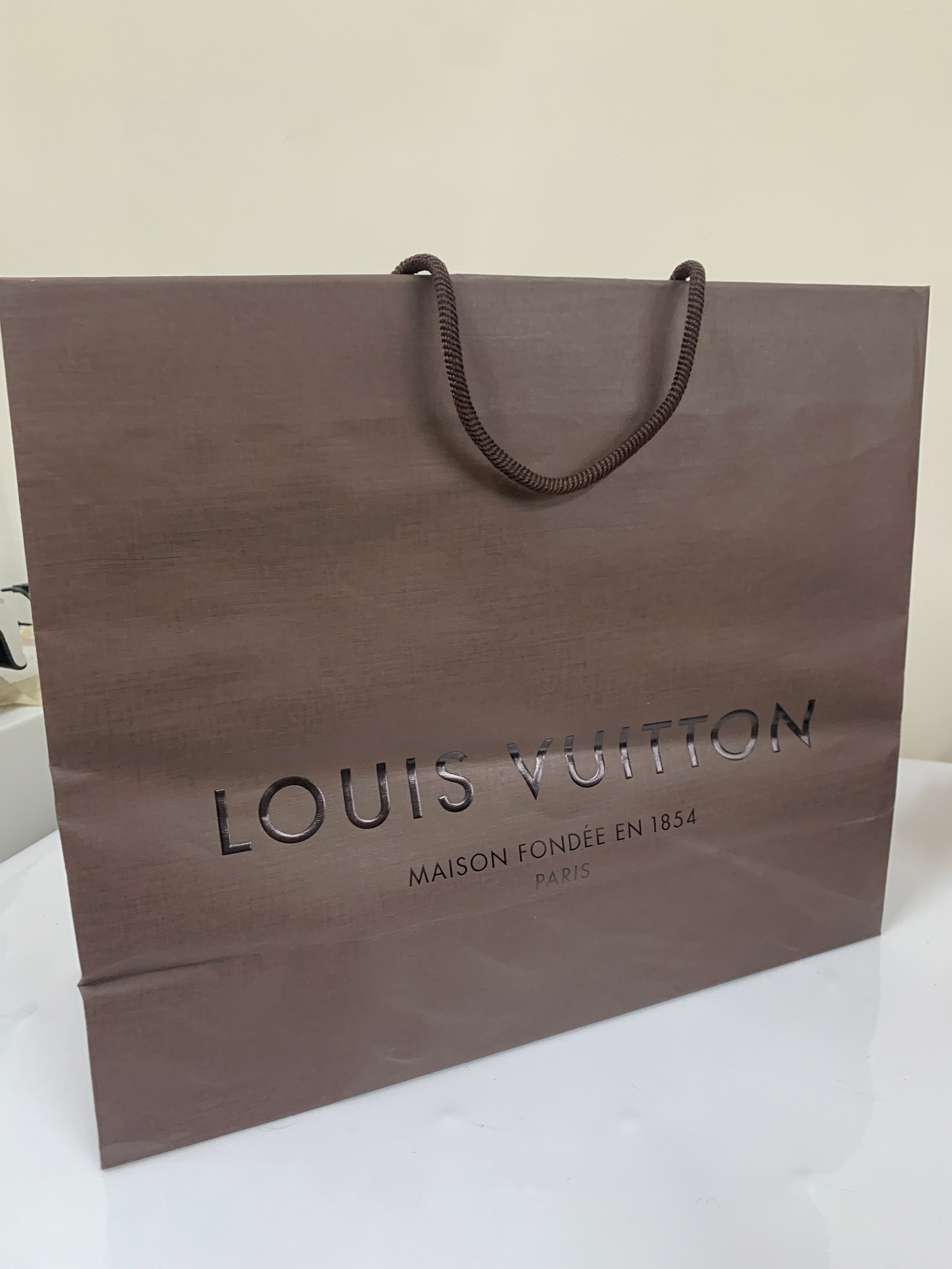 lv shopping bag paper