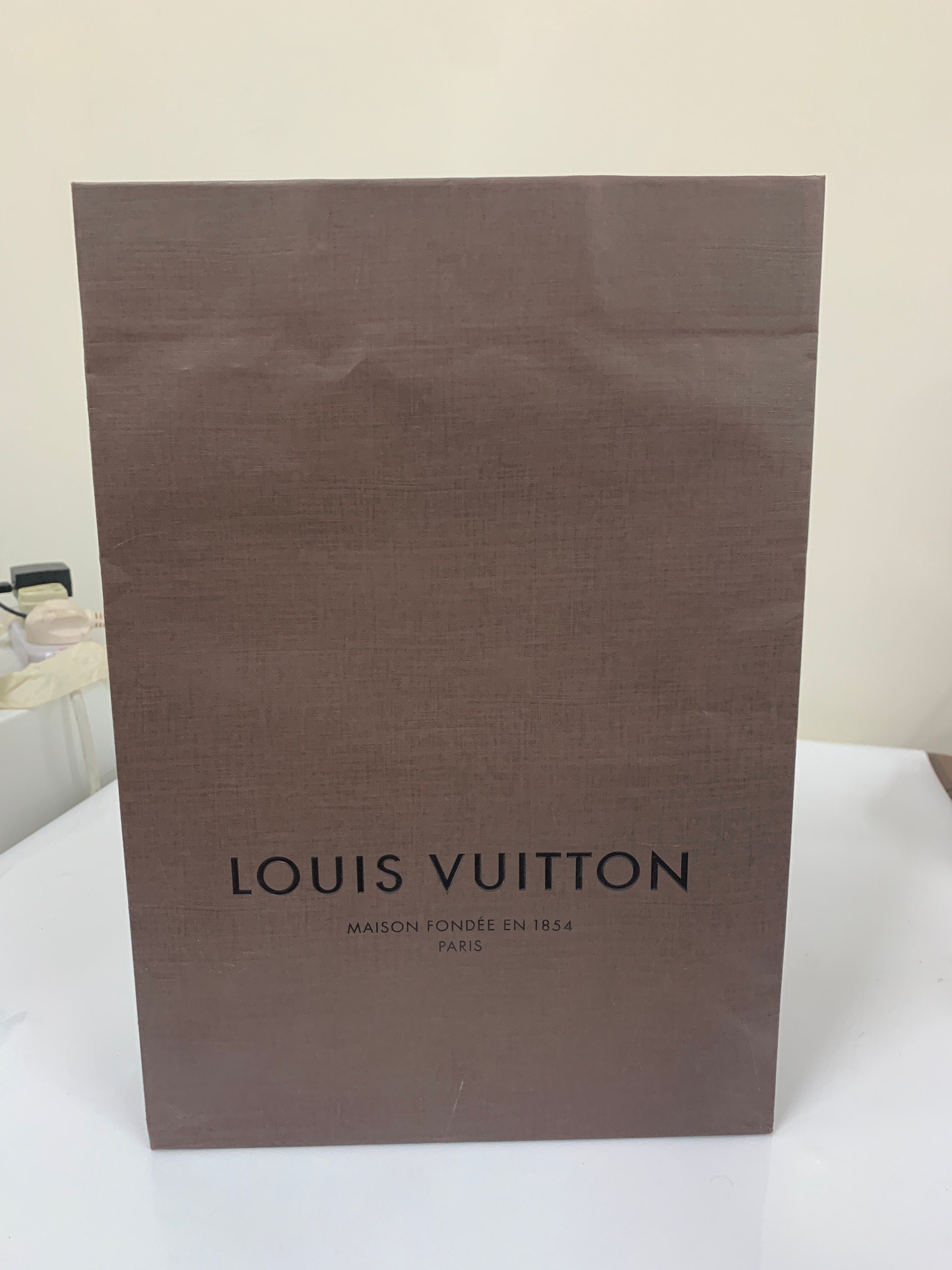 Louis Vuitton Maison Fondee En 1854 Paris gift bag