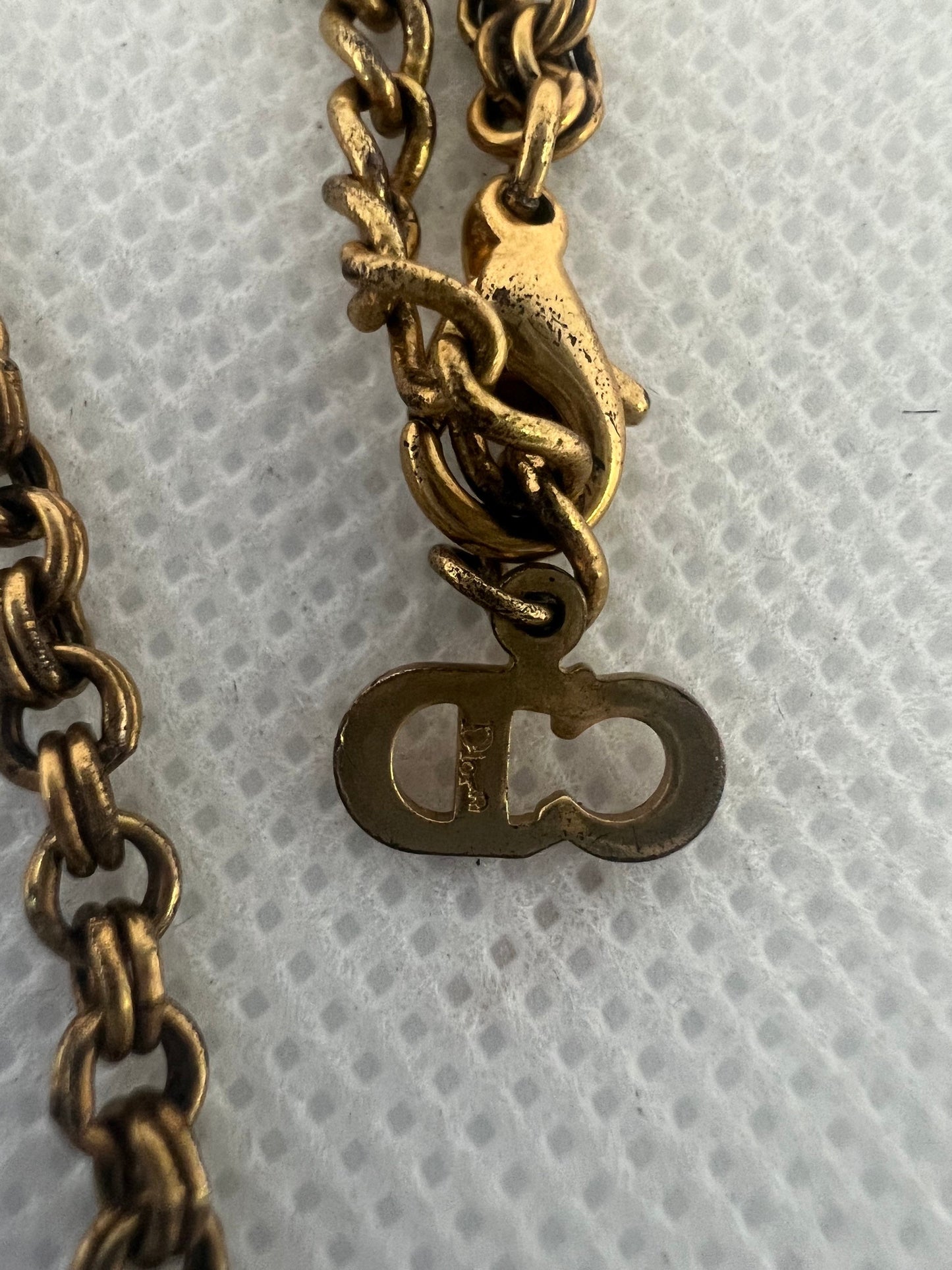 CD Christmas Dior Charm Necklace (20cmx 40cm) (B15 20Apr 22)