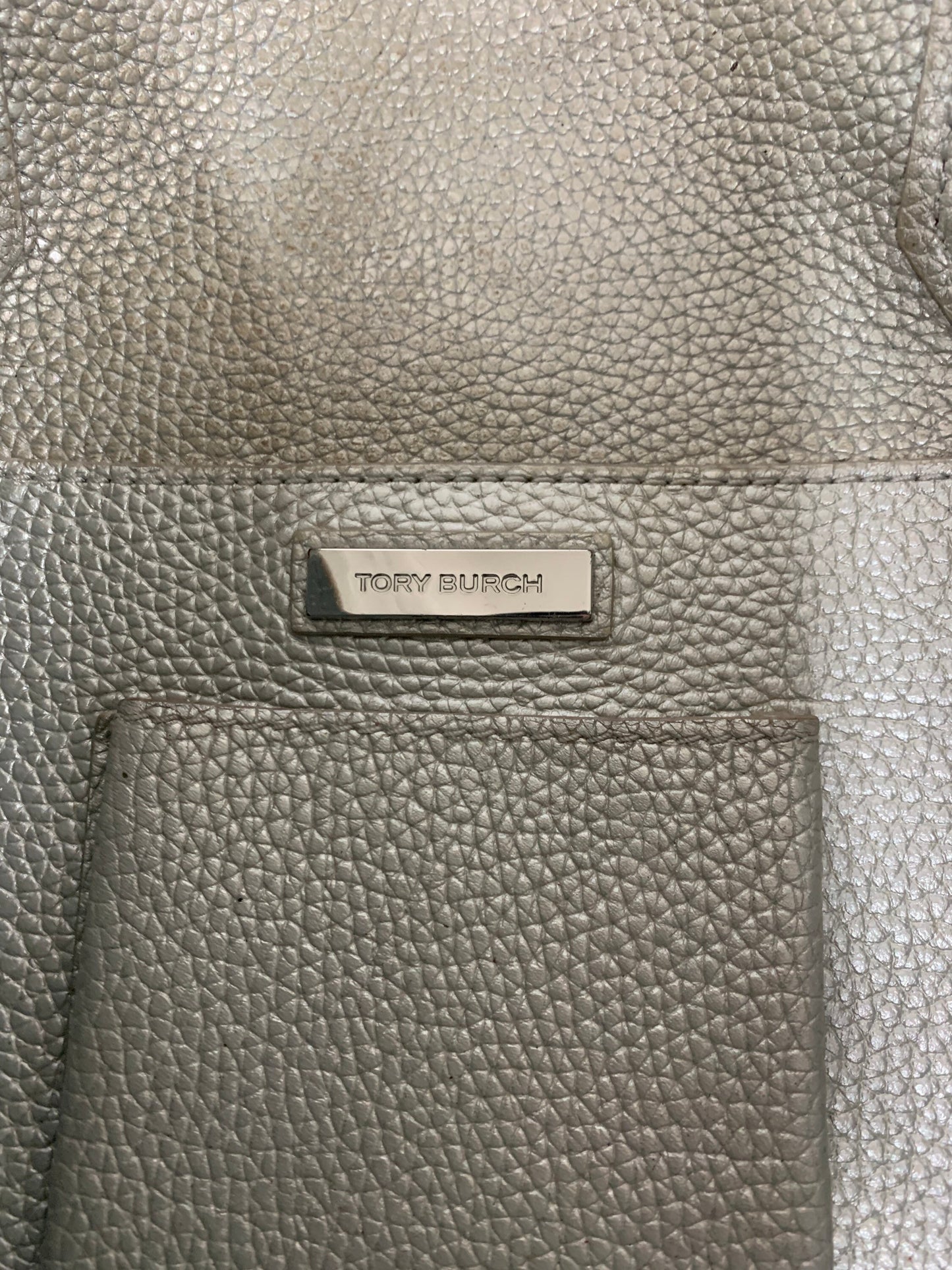 Tory Burch large tote bag in pebbled soft leather tote one shoulder beige 50w x 29H cm(BBW 21 26 Apr 2022)