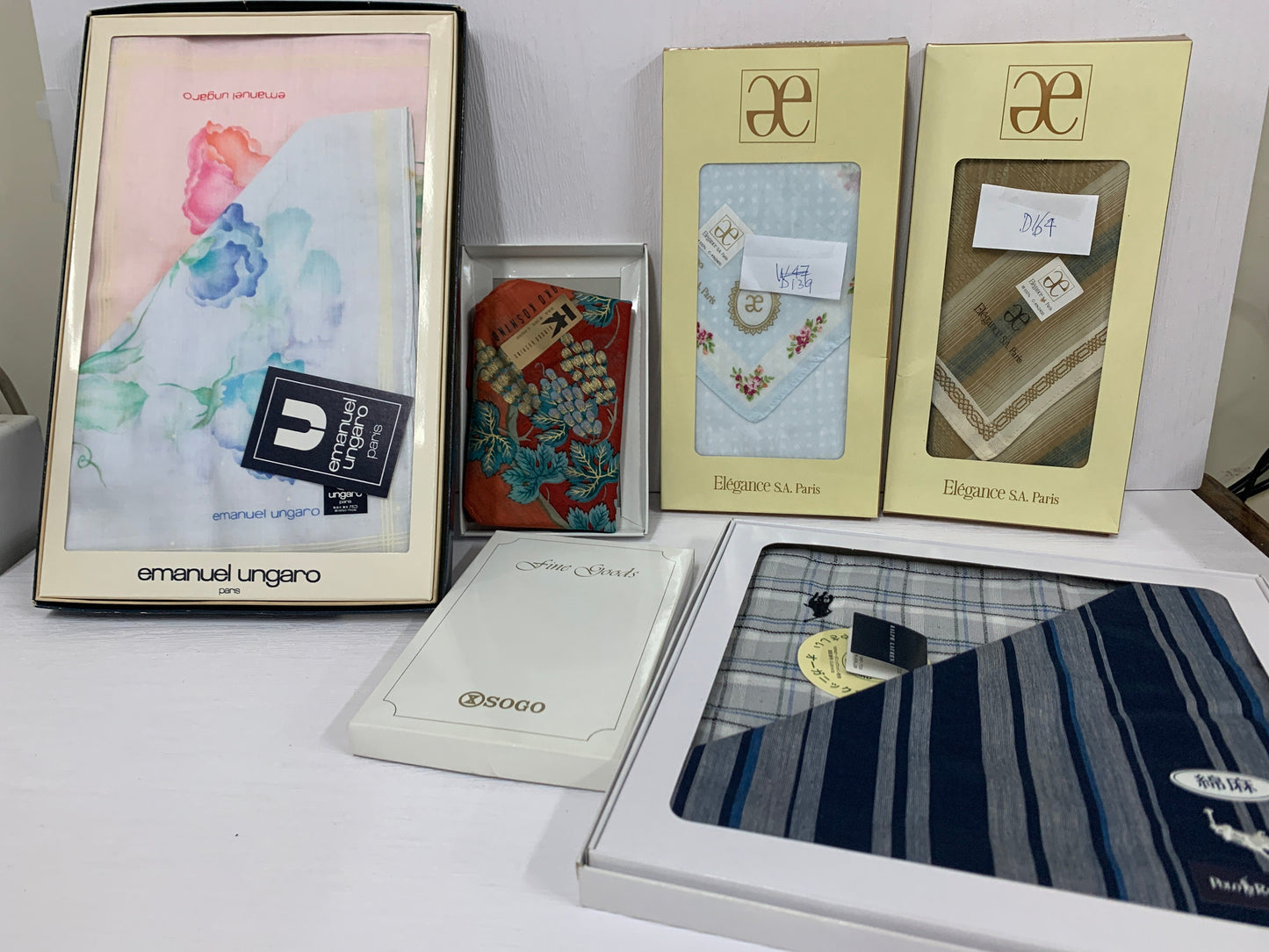 Elegance SA Paris Tokyo Koshino 毛巾和手帕 Emanuel ungaro Polo Ralph Lauren - D100