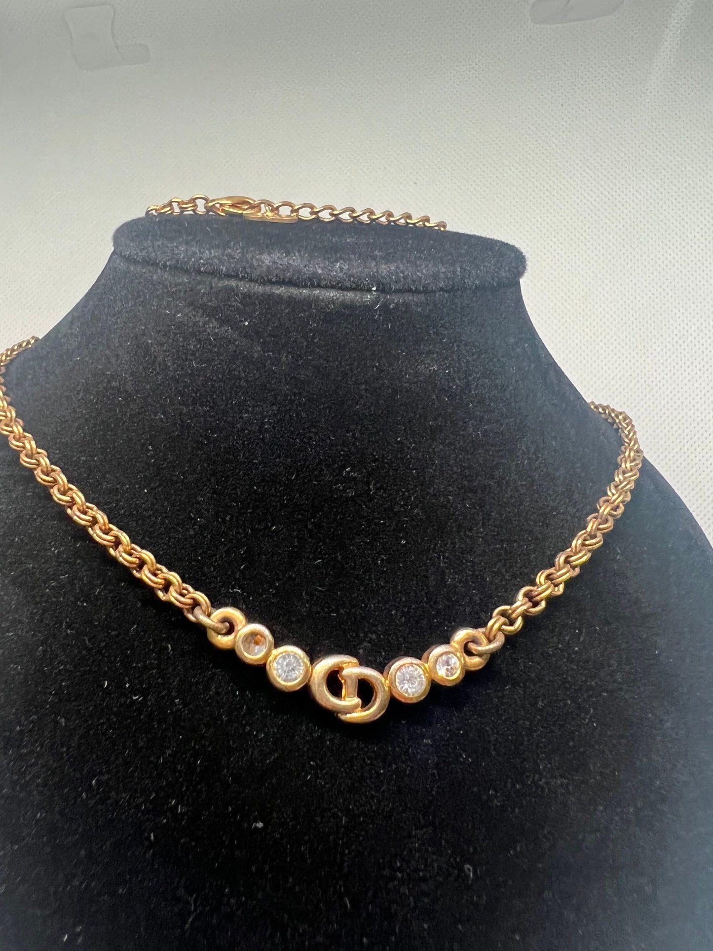 CD Christmas Dior Charm Necklace (20cmx 40cm) (B15 20Apr 22)