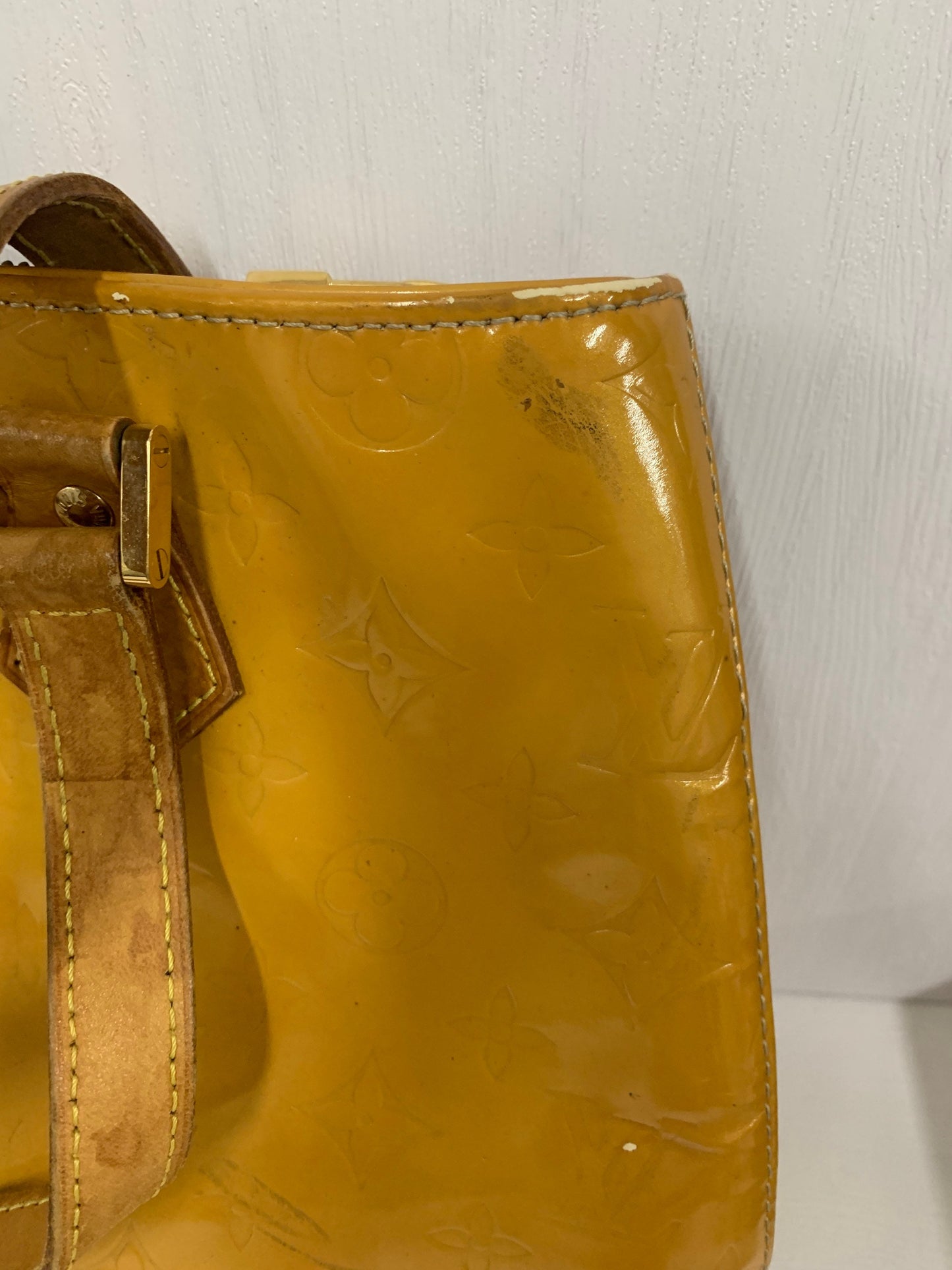 Louis Vuitton yellow Tote Bag 35w x 24H (BbW 65)