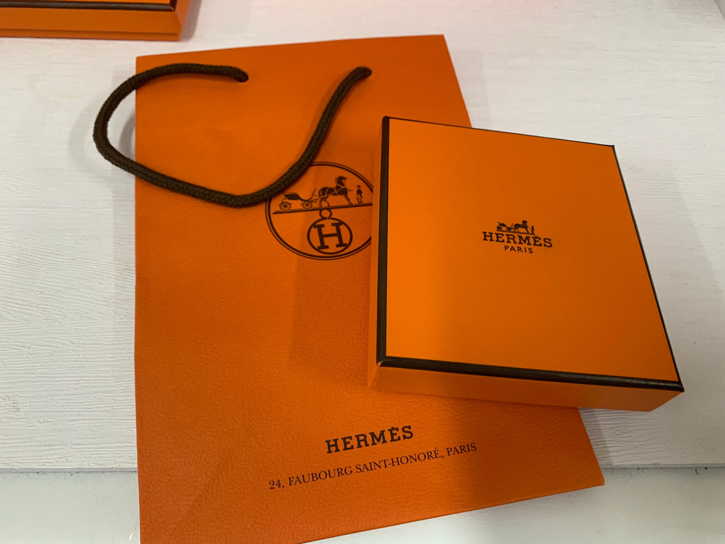 Hermes 橙色盒子,收納首飾飾品盒,禮品盒創意,收藏盒紙盒,錢包項鍊手鍊盒