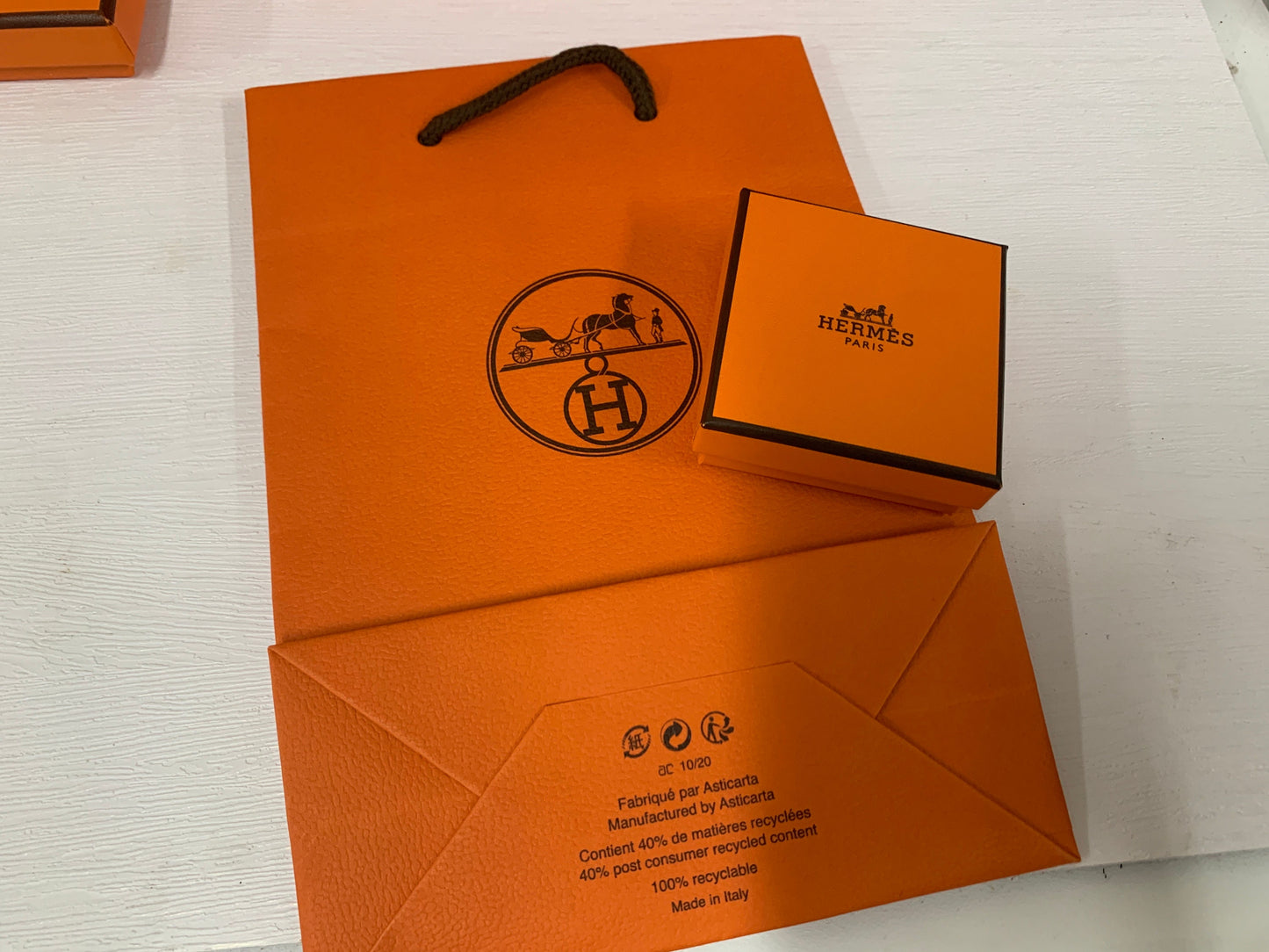 Hermes 橙色盒子,收納首飾飾品盒,禮品盒創意,收藏盒紙盒,錢包項鍊手鍊盒