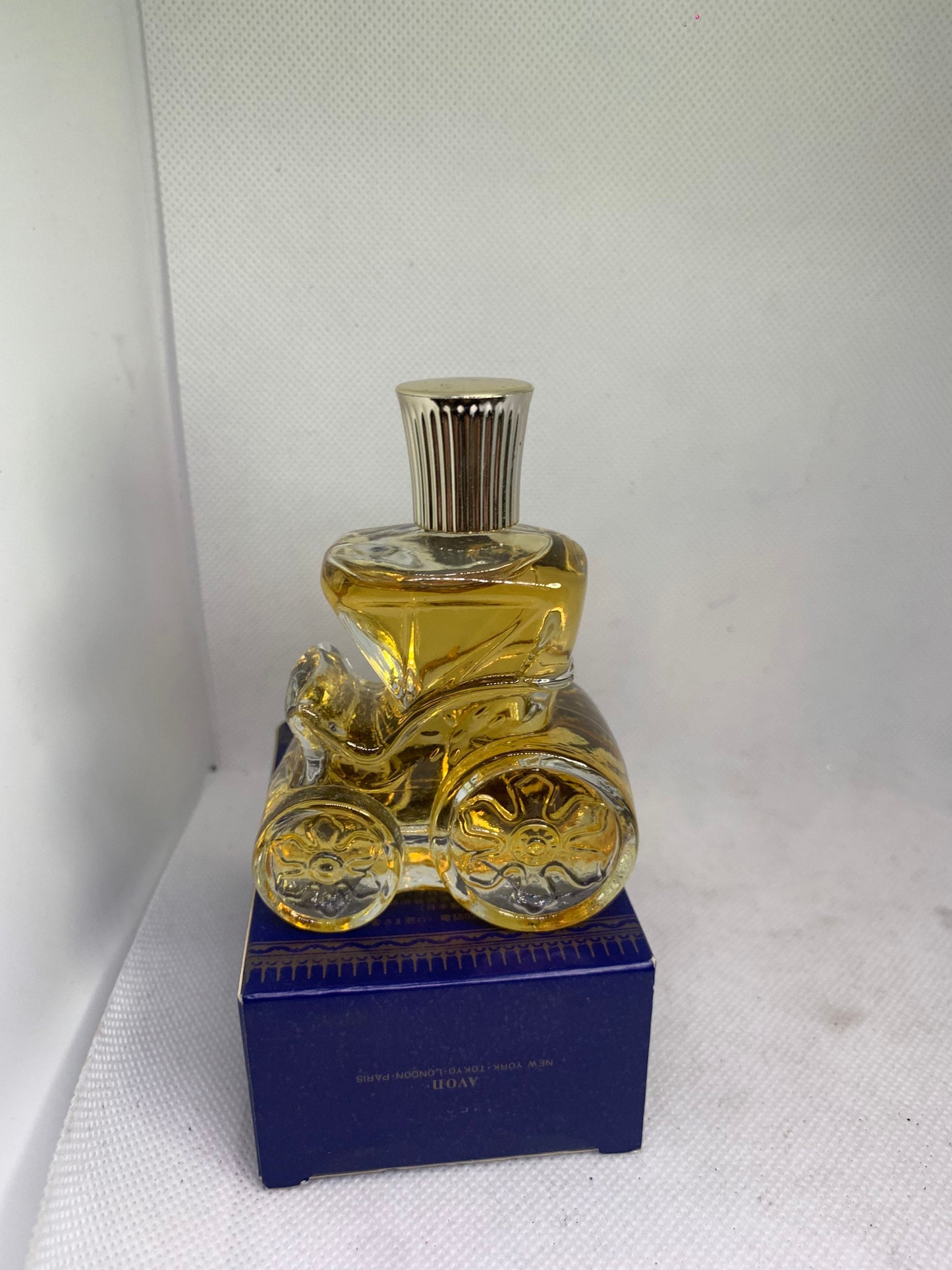 vintage love time antique Avon1970s glass glass perfume bottle swing Eau de Toilette 30mL 1 Fl oz (BB 18 Apr 22)