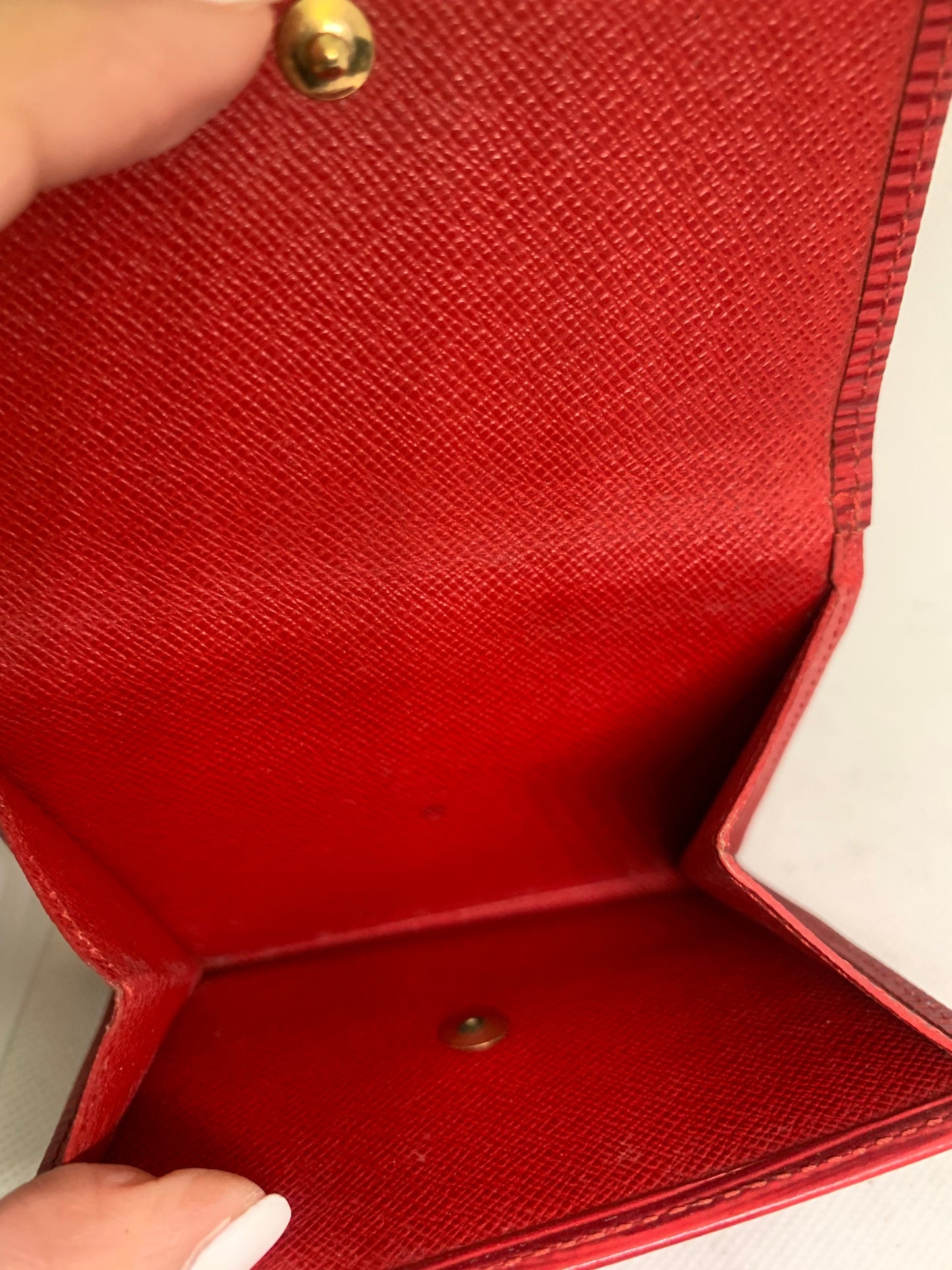 復古 LV Louis Vuitton 85 New Folio Wallet 紅色 (BB22-2)