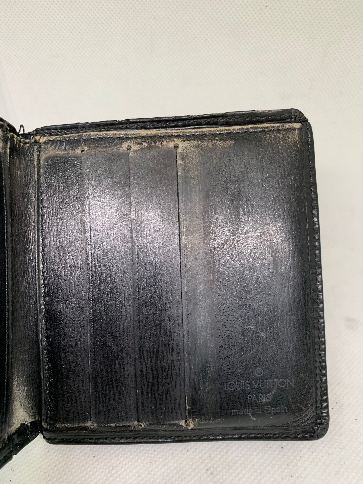 復古 LV Louis Vuitton 黑色錢包 10w x 10.5H x 19cm