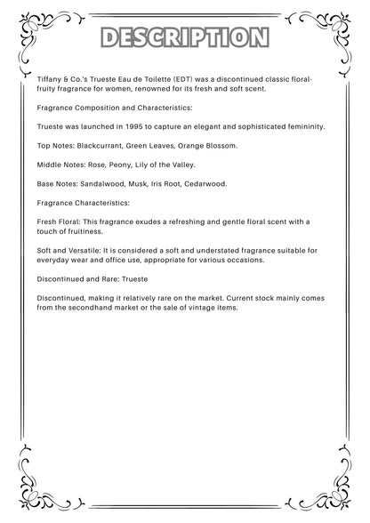 W38 - Tiffany Trueste edp Travel Spray 2ml, 5ml, 10ml  蒂芙尼淡香水 分裝瓶