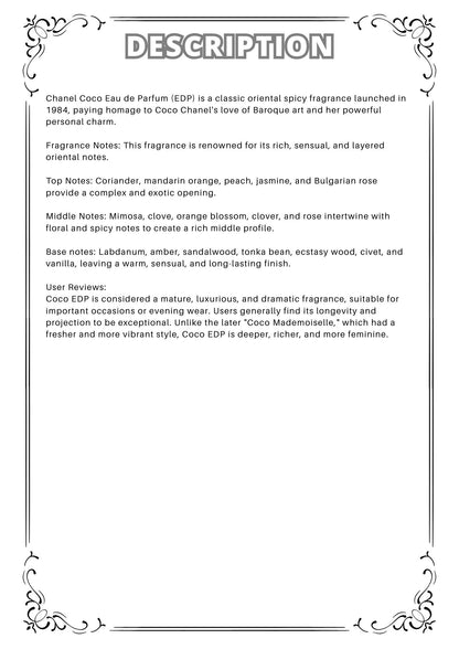 W11 - Chanel Coco EDP Travel Spray 2ml, 5ml, 10ml  香奈兒可可女士香水淡香精 分裝瓶