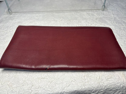 Auth Cariter handbag maroon wallet bag  - cartier