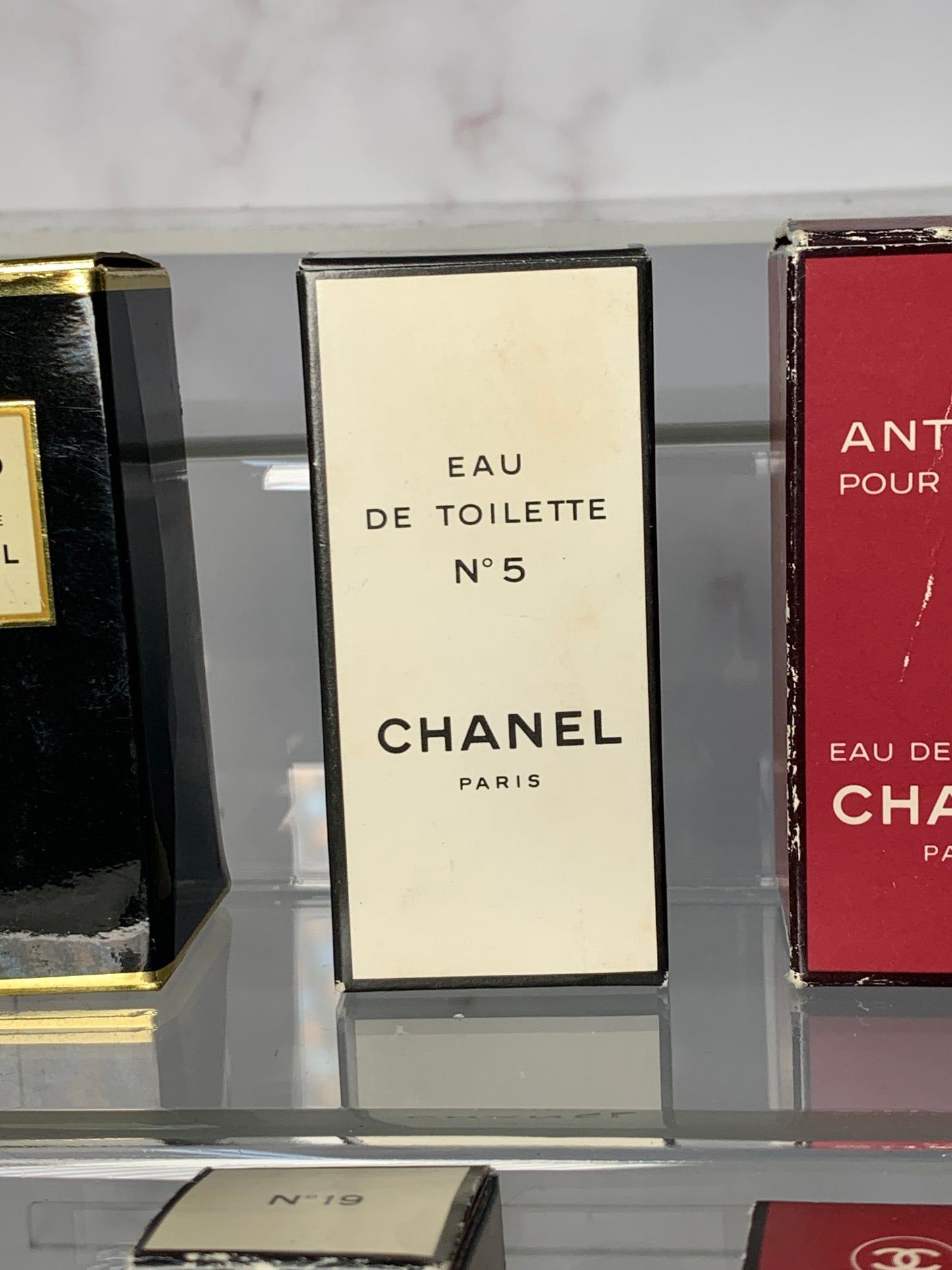 Rare Chanel No. 5, 19, coco, antaeus Eau de toilette edt 4m, 19ml - 121223-A