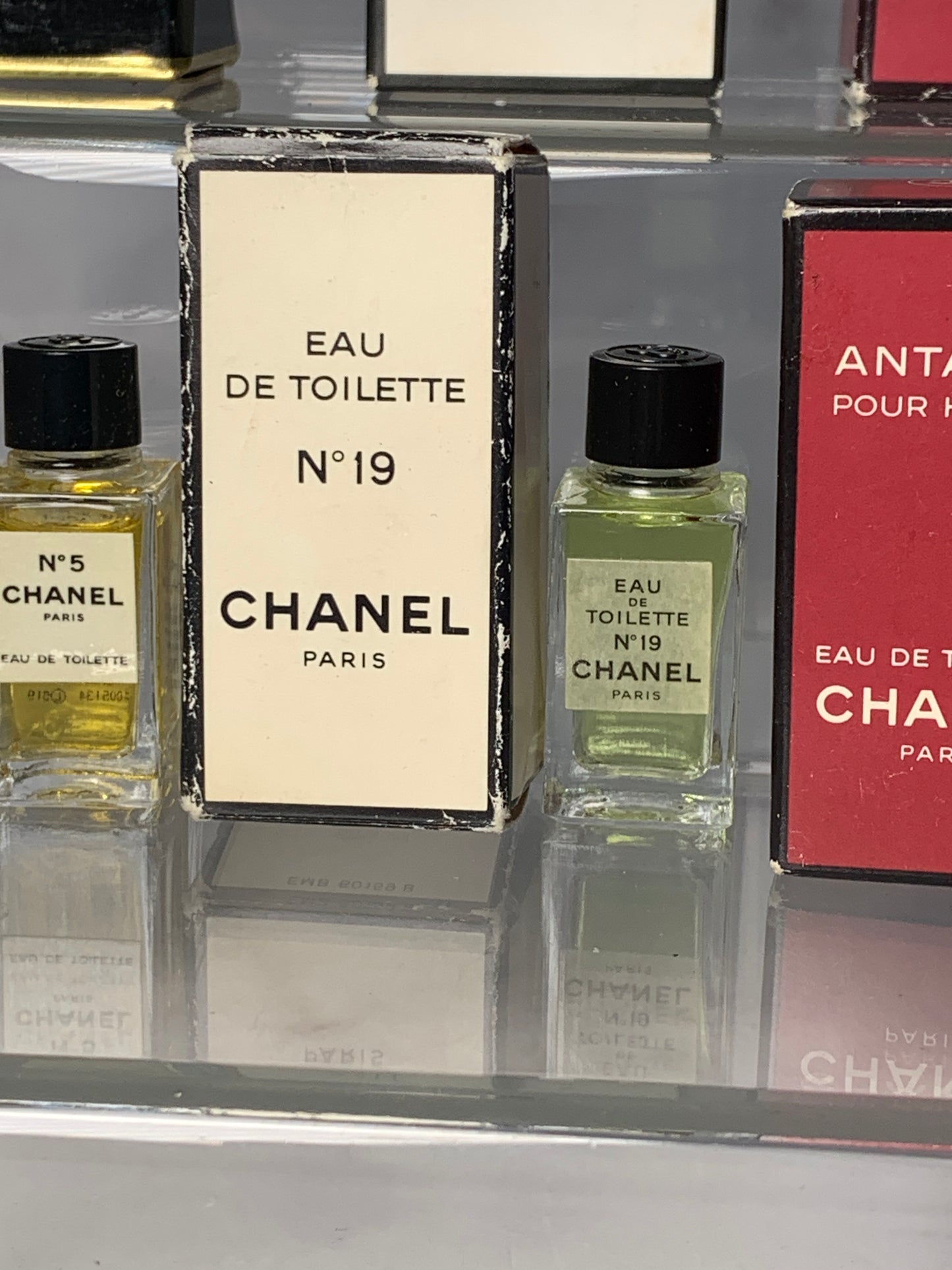 Rare Chanel No. 5, 19, coco, antaeus Eau de toilette edt 4m, 19ml - 121223-A