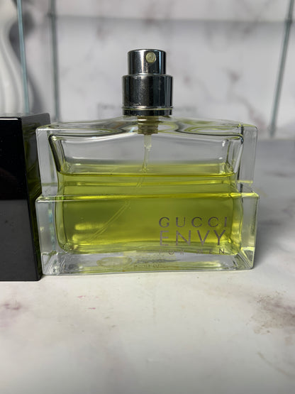 Rare GUCCI Men envy 50ml 1.7 oz 80% full Eau de Toilette EDT - 220323