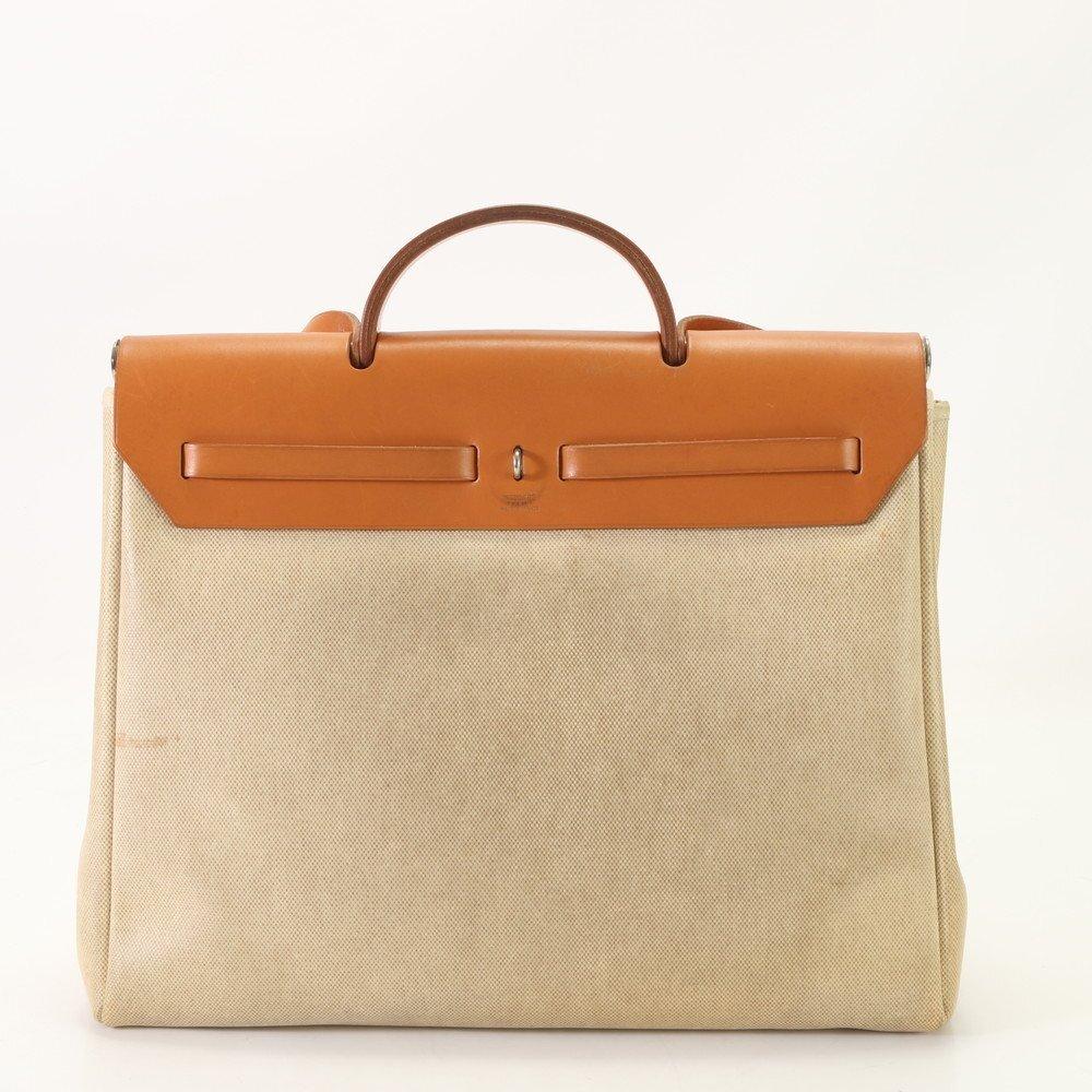 1809-japan4 Auth Hermes Leather 2WAY Shoulder herbag Bag Tote