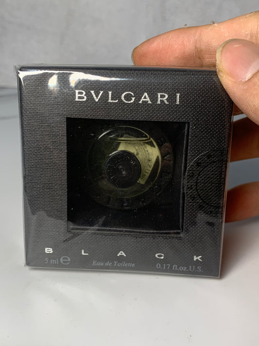 Bvlgari  black miniature 5ml 1/5 oz eau de toilette edt perfume - 130525