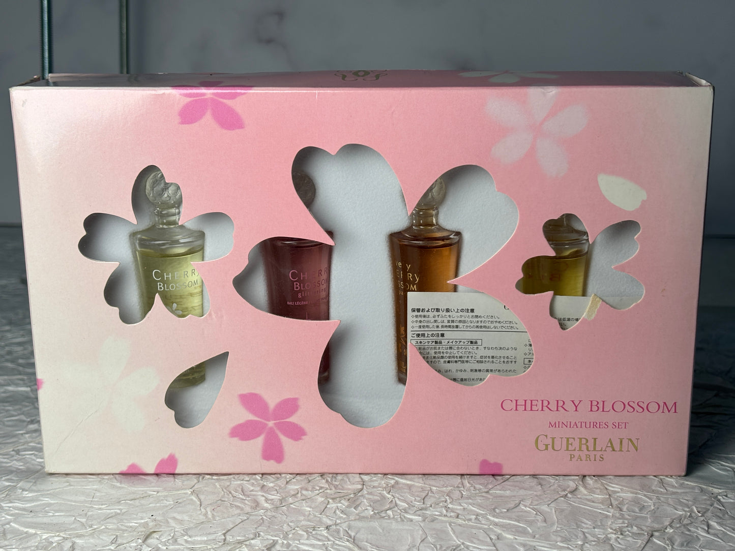 Auth Guerlain Cherry Blossom EDT 7.5ml x 4  Minatures set  020125-18