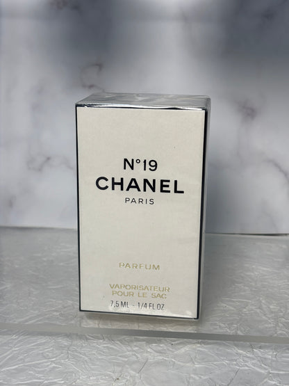 Rare Chanel no. 19 7ml 14ml 1/4 oz 1/2 oz Parfum Perfume - 020125