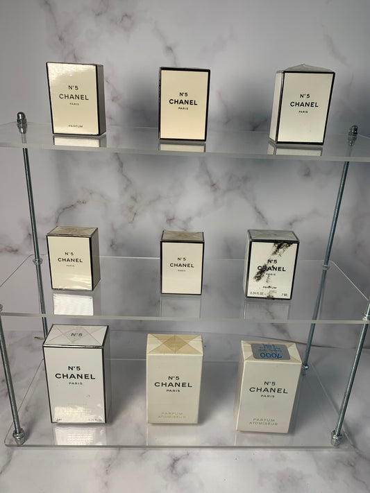 Rare Sealed Chanel No. 5 Parfum Perfume  7.5ml 1/4 oz  10ml 1/3 oz - 030124