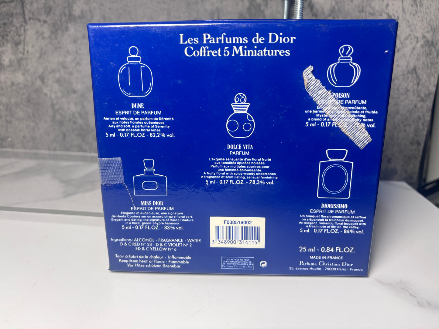 Christian Dior - Unisex Les Parfums de Dior Coffret 5 Miniatures Coffret Miniatures EDP ml   - INSTOCK 270126