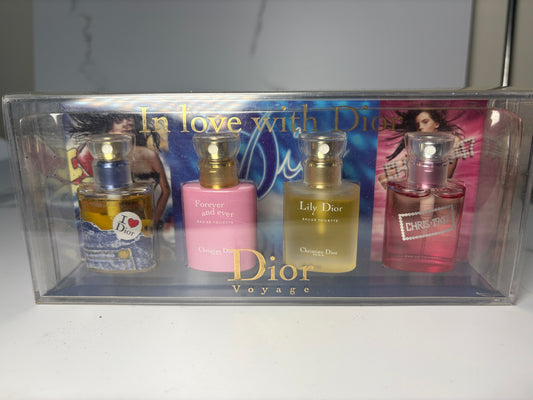 Auth Christian Dior Set 4 in 1 EDT Eau de Toilette  - 120225