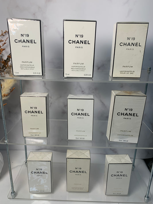Rare Sealed Chanel no. 19 7.5ml 1/4 oz parfum perfume - 250325 A