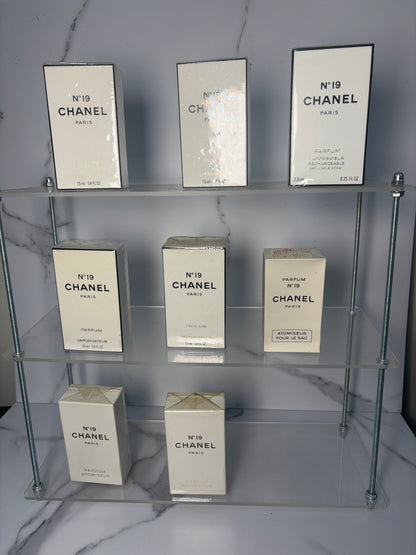 Sealed Chanel No. 19 7ml 1/4 oz Parfum 10ml 1/3 oz Parfum - 280225