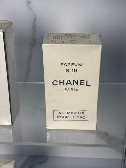 Sealed Chanel No. 19 7ml 1/4 oz Parfum 10ml 1/3 oz Parfum - 280225