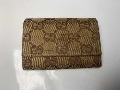 Rare Women Gucci key holder wallet leather   - 040424