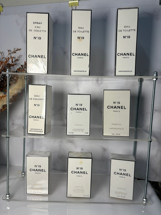Sealed Chanel No. 19 Eau de Toilette EDT 100ml EDC Parfum 7.5ml 170424