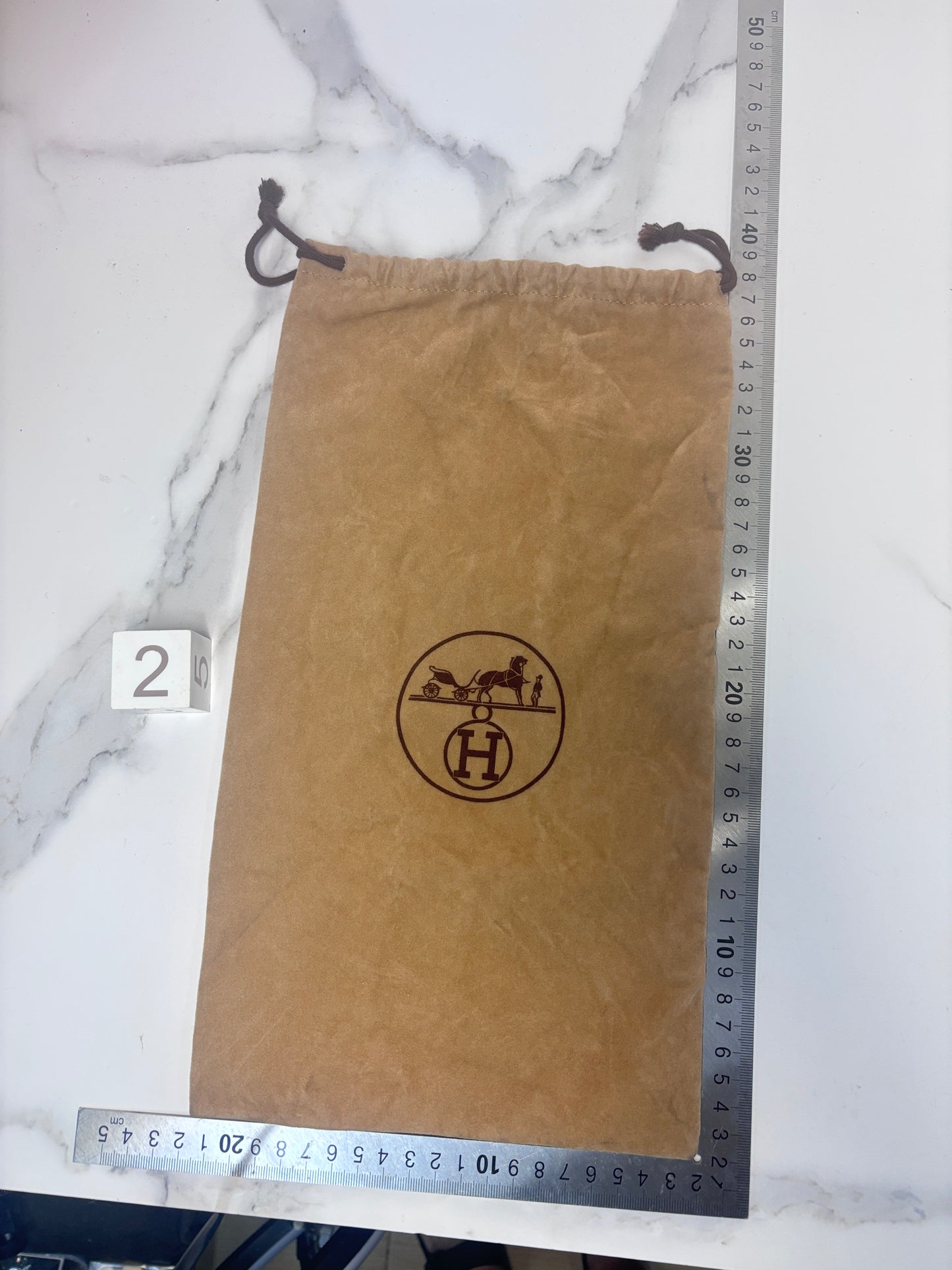Authentic Hermes Paris Logo Drawstring Dust Bags for shoes, jewellery , handbag