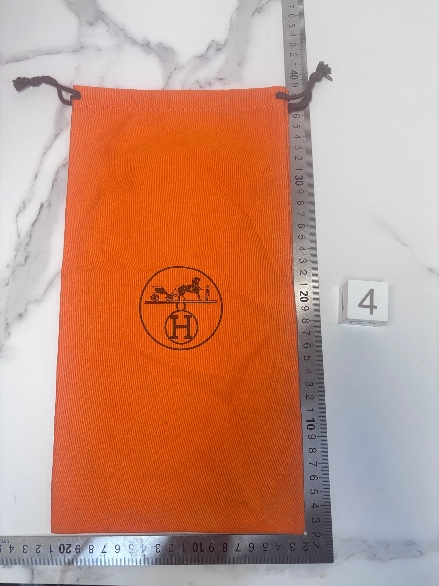 Authentic Hermes Paris Logo Drawstring Dust Bags for shoes, jewellery , handbag