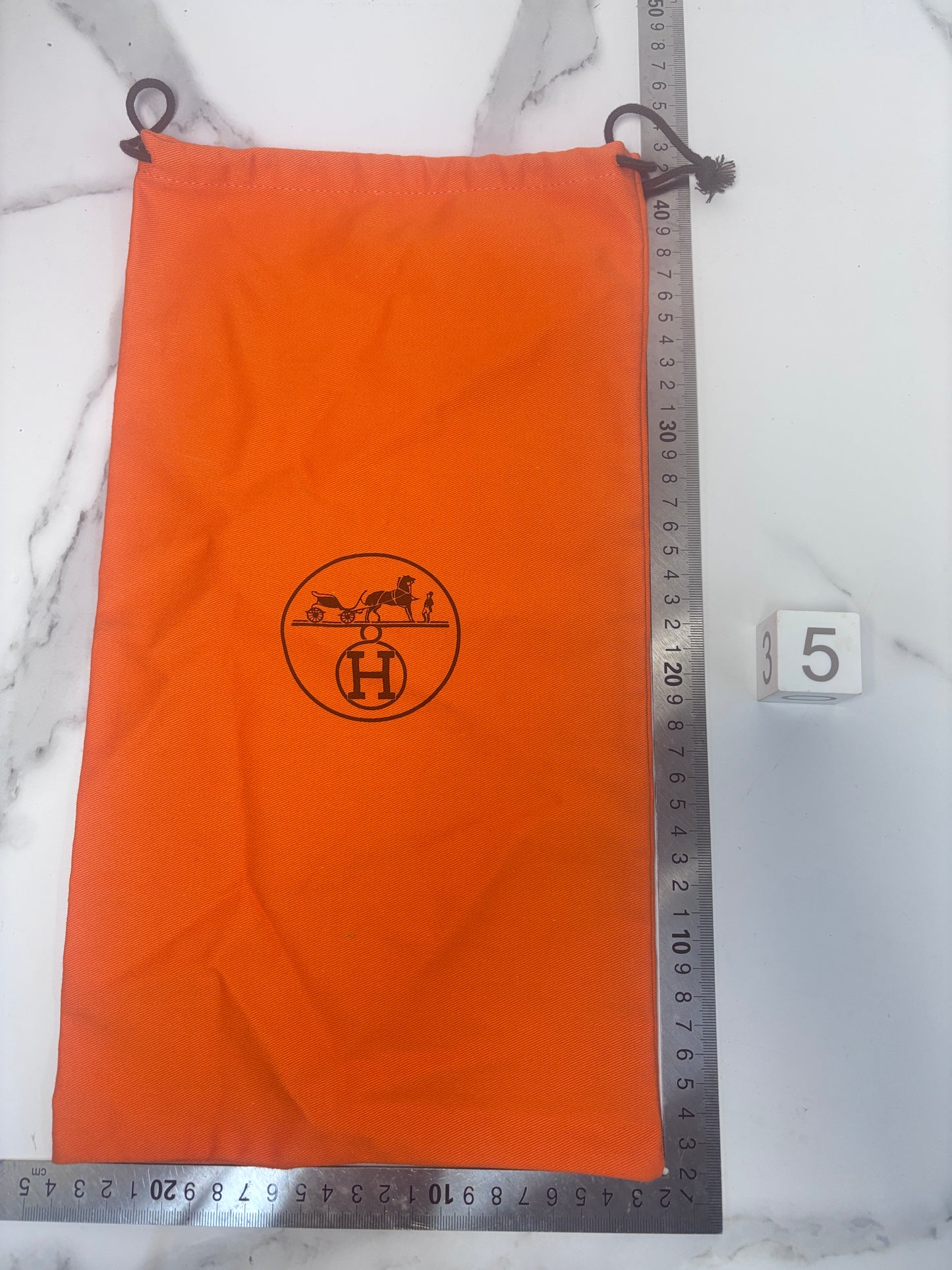 Authentic Hermes Paris Logo Drawstring Dust Bags for shoes, jewellery , handbag