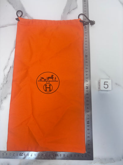 Authentic Hermes Paris Logo Drawstring Dust Bags for shoes, jewellery , handbag