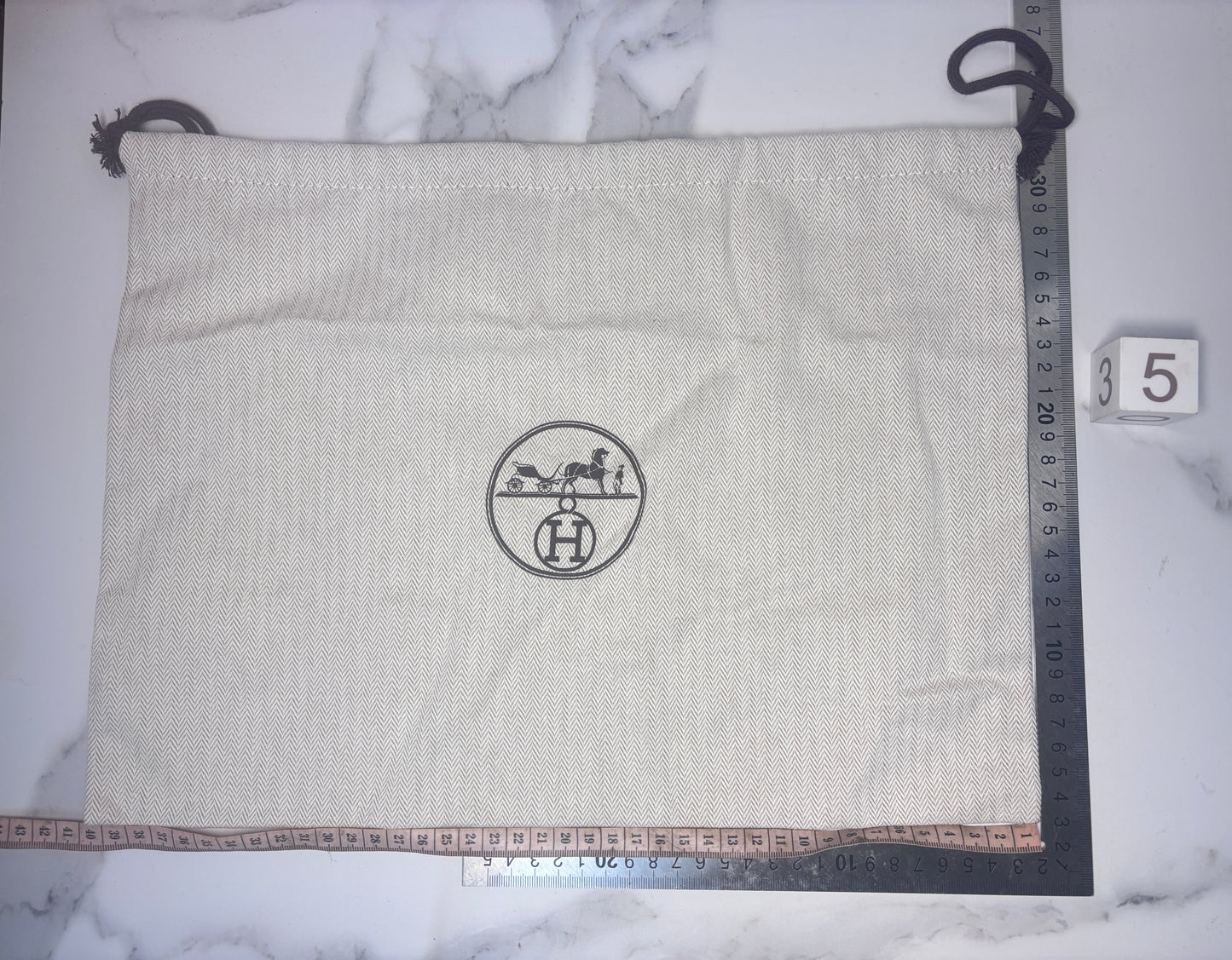 Authentic Hermes Paris Logo Drawstring Dust Bags for shoes, jewellery , handbag