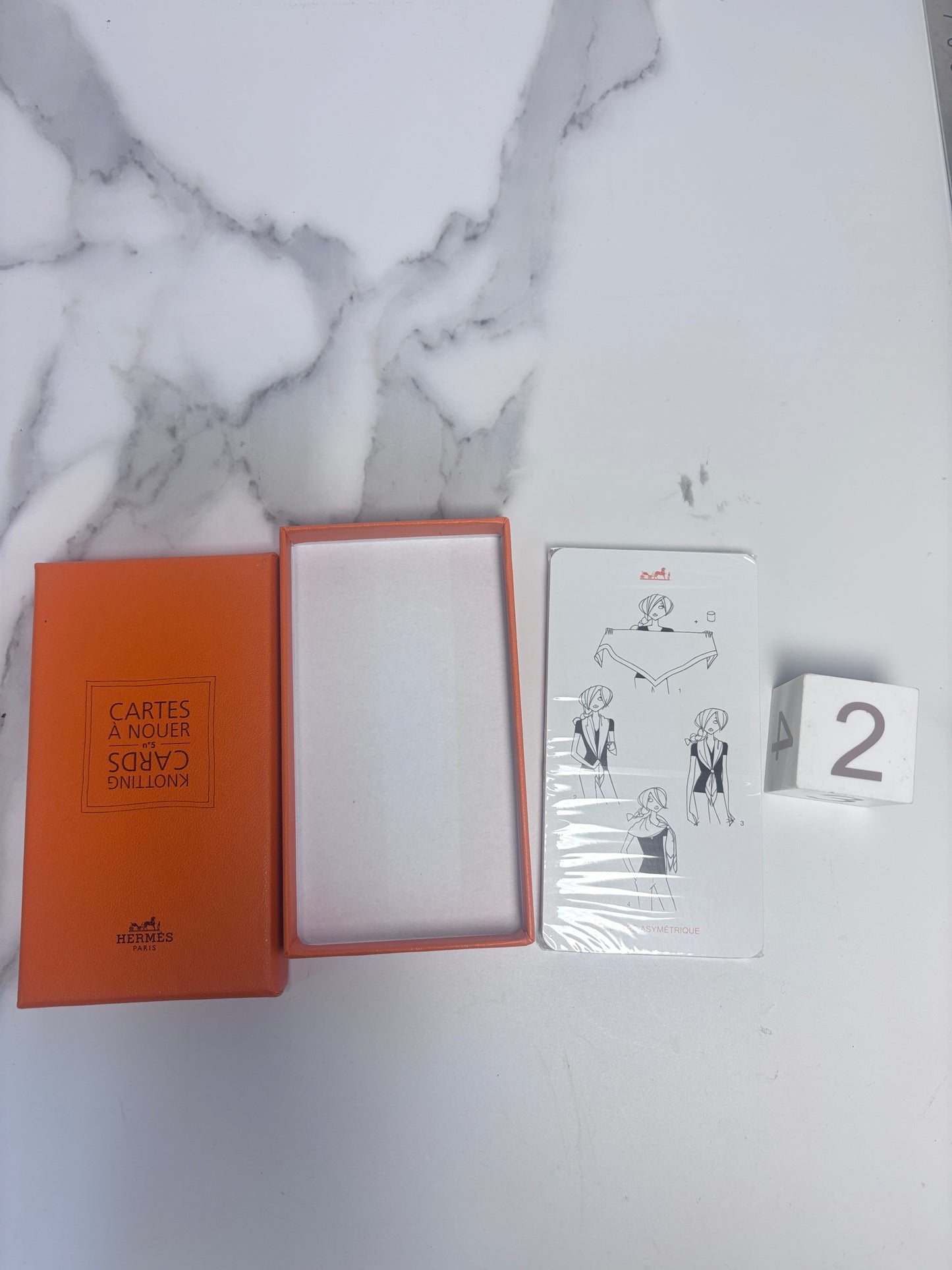 Hermes Scarf Knotting Cards Cartes a Nouer - W/Box Near Mint