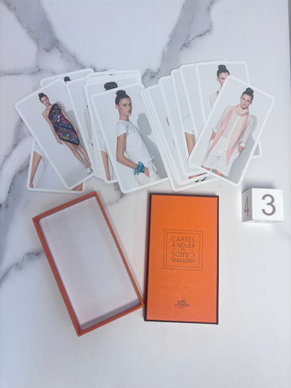 Hermes Scarf Knotting Cards Cartes a Nouer - W/Box Near Mint
