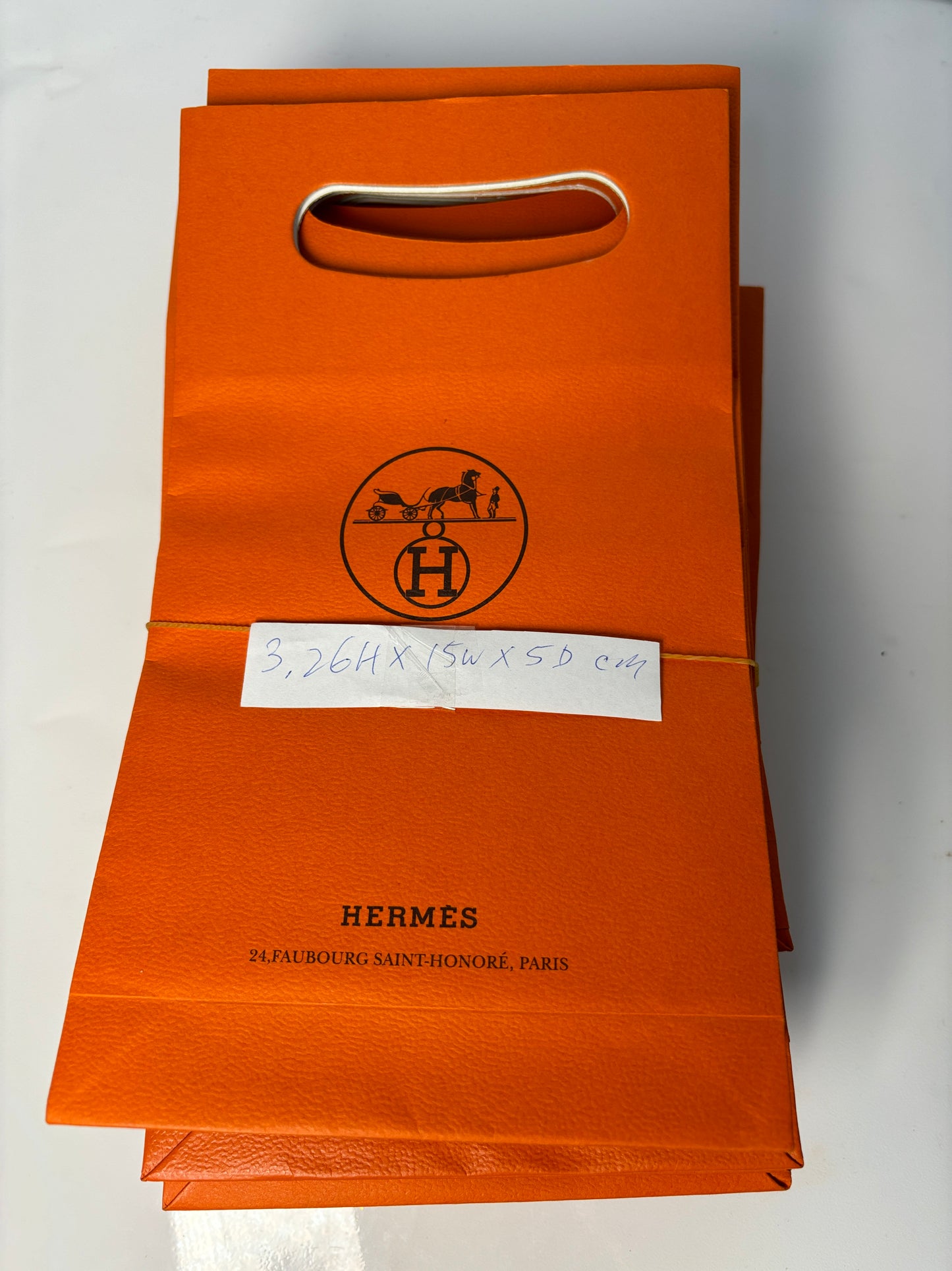 Original Hermes empty paper gift bag 7 sizes for jewellery rings bracelet shoes bag