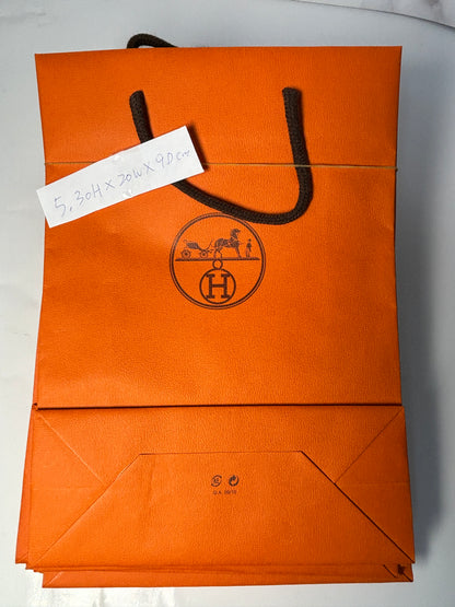 Original Hermes empty paper gift bag 7 sizes for jewellery rings bracelet shoes bag