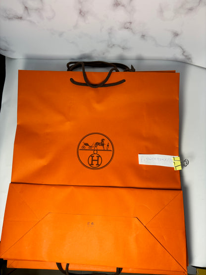 Original Hermes empty paper gift bag 7 sizes for jewellery rings bracelet shoes bag