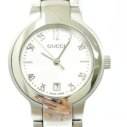 Rare Women Gucci silver tone watch with box Mint Cond - 060624