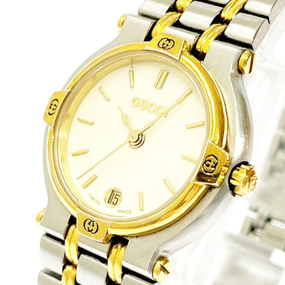 Rare Women Gucci gold tone watch mint cond  - 060624