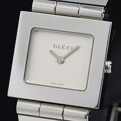 Rare Women Gucci silver tone watch  - 060624