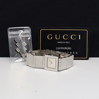 Rare Women Gucci silver tone watch  - 060624