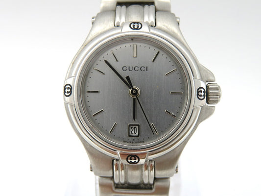 Rare Women Gucci silver tone watch  - 060624